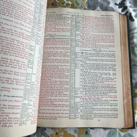 VINTAGE Holy Bible New Standard Reference Blue Ribbon 1948 Edition Hertel WOW - Picture 13 of 16